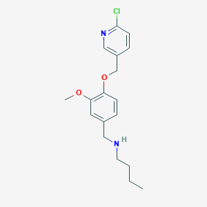 molecular formula C18H23ClN2O2 B315071 N-butyl-N-{4-[(6-chloro-3-pyridinyl)methoxy]-3-methoxybenzyl}amine 