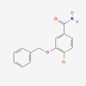 molecular formula C14H12BrNO2 B3150722 3-(Benzyloxy)-4-bromobenzamide CAS No. 693232-04-1