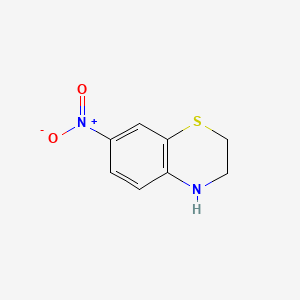 molecular formula C8H8N2O2S B3150757 7-Nitro-3,4-dihydro-2H-benzo[b][1,4]thiazine CAS No. 69373-37-1