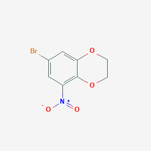 molecular formula C8H6BrNO4 B3150783 7-溴-5-硝基-2,3-二氢苯并[1,4]二噁英 CAS No. 69464-52-4