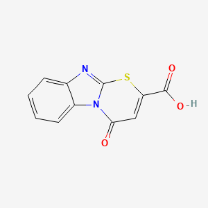 4-Oxo-4H-[1,3]thiazino[3,2-a]benzimidazole-2-carboxylic acid