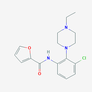 molecular formula C17H20ClN3O2 B315079 N-[3-chloro-2-(4-ethyl-1-piperazinyl)phenyl]-2-furamide 