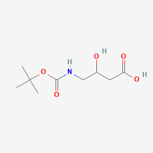 molecular formula C9H17NO5 B3150790 4-((tert-Butoxycarbonyl)amino)-3-hydroxybutanoic acid CAS No. 69489-07-2