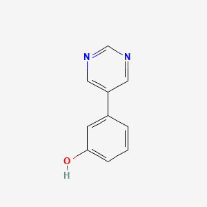 molecular formula C10H8N2O B3150792 3-(5-Pyrimidinyl)phenol CAS No. 69491-50-5