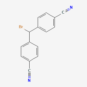 molecular formula C15H9BrN2 B3150812 4,4'-(1-bromomethyl) bis-Benzonitrile CAS No. 69545-39-7