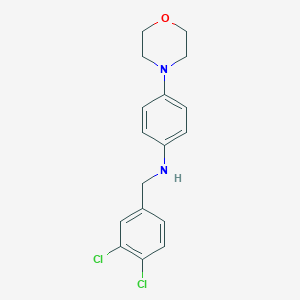molecular formula C17H18Cl2N2O B315083 N-(3,4-dichlorobenzyl)-4-(morpholin-4-yl)aniline 