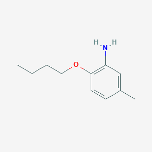 molecular formula C11H17NO B3150848 2-Butoxy-5-methylaniline CAS No. 69676-25-1