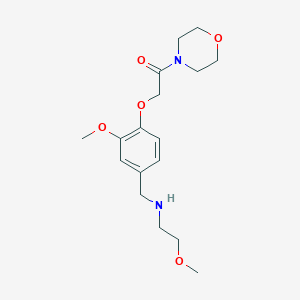 2-methoxy-N-{3-methoxy-4-[2-(4-morpholinyl)-2-oxoethoxy]benzyl}ethanamine