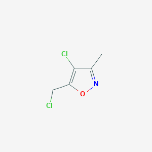 molecular formula C5H5Cl2NO B3150853 4-Chloro-5-(chloromethyl)-3-methylisoxazole CAS No. 69711-41-7