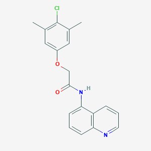 2-(4-chloro-3,5-dimethylphenoxy)-N-(quinolin-5-yl)acetamide