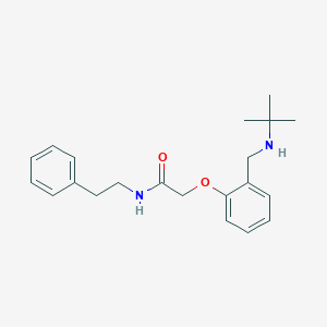 molecular formula C21H28N2O2 B315087 2-{2-[(tert-butylamino)methyl]phenoxy}-N-(2-phenylethyl)acetamide 