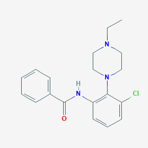 molecular formula C19H22ClN3O B315088 N-[3-chloro-2-(4-ethylpiperazin-1-yl)phenyl]benzamide 