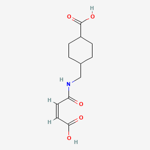 Cyclohexanecarboxylic acid, 4-[[[(2Z)-3-carboxy-1-oxo-2-propen-1-yl]amino]methyl]-, trans-