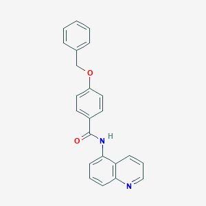 molecular formula C23H18N2O2 B315094 4-(benzyloxy)-N-5-quinolinylbenzamide 