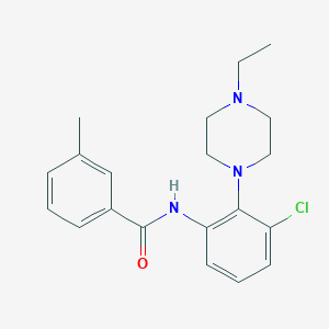 molecular formula C20H24ClN3O B315096 N-[3-chloro-2-(4-ethylpiperazin-1-yl)phenyl]-3-methylbenzamide 