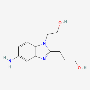 3-[5-Amino-1-(2-hydroxy-ethyl)-1H-benzoimidazol-2-yl]-propan-1-ol