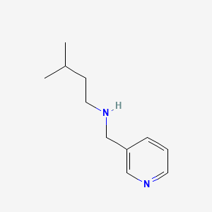 molecular formula C11H18N2 B3150988 3-methyl-N-(pyridin-3-ylmethyl)butan-1-amine CAS No. 70065-77-9