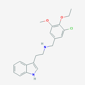 molecular formula C20H23ClN2O2 B315101 N-(3-chloro-4-ethoxy-5-methoxybenzyl)-2-(1H-indol-3-yl)ethanamine 
