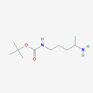 molecular formula C10H22N2O2 B3151024 tert-butyl N-(4-aminopentyl)carbamate CAS No. 701255-53-0