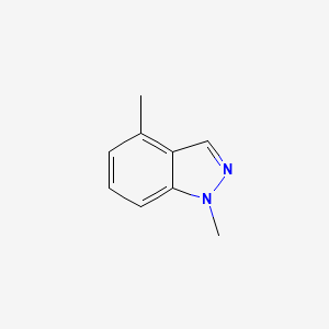 molecular formula C9H10N2 B3151026 1H-Indazole, 1,4-dimethyl- CAS No. 70127-92-3