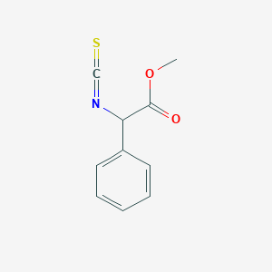 molecular formula C10H9NO2S B3151039 Methyl isothiocyanato(phenyl)acetate CAS No. 70150-36-6