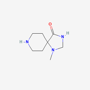molecular formula C8H15N3O B3151048 1-Methyl-1,3,8-triazaspiro[4.5]decan-4-one CAS No. 701897-99-6