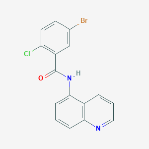 molecular formula C16H10BrClN2O B315106 5-bromo-2-chloro-N-(5-quinolinyl)benzamide 