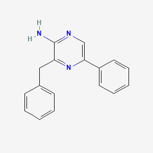 molecular formula C17H15N3 B3151064 3-Benzyl-5-phenylpyrazin-2-amine CAS No. 70217-86-6