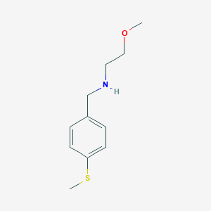 molecular formula C11H17NOS B315110 2-methoxy-N-[4-(methylsulfanyl)benzyl]ethanamine 