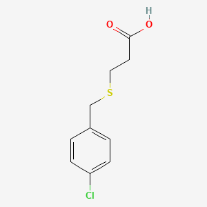 molecular formula C10H11ClO2S B3151106 3-[(4-Chlorobenzyl)thio]propanoic acid CAS No. 7031-26-7