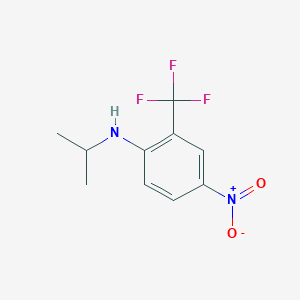 molecular formula C10H11F3N2O2 B3151137 N-Isopropyl-4-nitro-2-(trifluoromethyl)aniline CAS No. 70339-08-1
