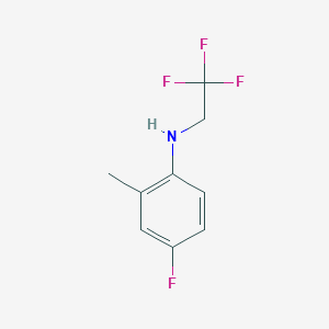 molecular formula C9H9F4N B3151138 4-fluoro-2-methyl-N-(2,2,2-trifluoroethyl)aniline CAS No. 70382-50-2