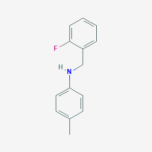 molecular formula C14H14FN B315116 N-(2-fluorobenzyl)-4-methylaniline 