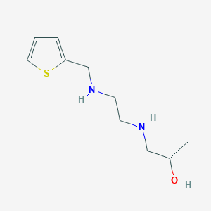 molecular formula C10H18N2OS B315117 1-({2-[(Thiophen-2-ylmethyl)amino]ethyl}amino)propan-2-ol 