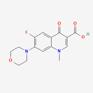 molecular formula C15H15FN2O4 B3151170 6-Fluoro-1-methyl-7-(morpholin-4-yl)-4-oxo-1,4-dihydroquinoline-3-carboxylic acid CAS No. 70459-08-4