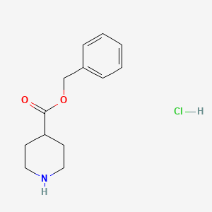 molecular formula C13H18ClNO2 B3151177 Benzyl piperidine-4-carboxylate hydrochloride CAS No. 704879-64-1