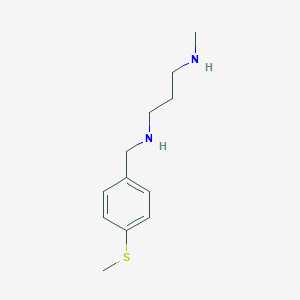 molecular formula C12H20N2S B315119 N-methyl-N'-[4-(methylsulfanyl)benzyl]propane-1,3-diamine 