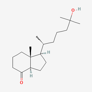 molecular formula C18H32O2 B3151196 (1R,3aR,7aR)-1-((R)-6-hydroxy-6-Methylheptan-2-yl)-7a-Methylhexahydro-1H-inden-4(2H)-one CAS No. 70550-73-1