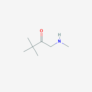 molecular formula C7H15NO B3151201 3,3-二甲基-1-(甲基氨基)丁烷-2-酮 CAS No. 70591-89-8