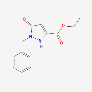 molecular formula C13H14N2O3 B3151208 1-苄基-5-羟基-1H-吡唑-3-羧酸乙酯 CAS No. 70608-99-0