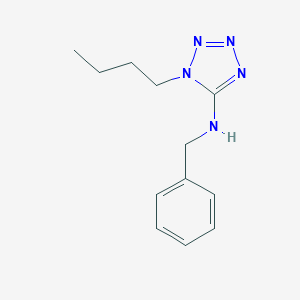 molecular formula C12H17N5 B315122 N-benzyl-N-(1-butyl-1H-tetraazol-5-yl)amine 