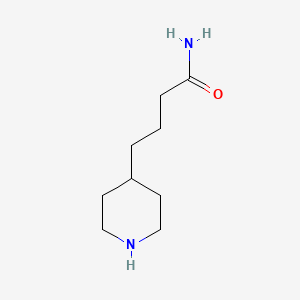 molecular formula C9H18N2O B3151246 4-(Piperidin-4-yl)butanamide CAS No. 70724-79-7