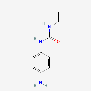 molecular formula C9H13N3O B3151276 Urea, N-(4-aminophenyl)-N'-ethyl- CAS No. 70826-92-5