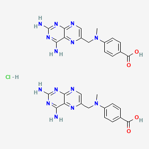 molecular formula C30H31ClN14O4 B3151286 4-Amino-4-deoxy-N10-methylpteroic acid, hemihydrochloride CAS No. 70844-48-3