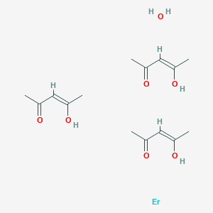 molecular formula C15H26ErO7 B3151314 Erbium, tris(2,4-pentanedionato-kO,kO')-, hydrate, (OC-6-11)- CAS No. 70949-24-5