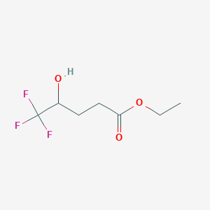 molecular formula C7H11F3O3 B3151319 Ethyl 5,5,5-trifluoro-4-hydroxypentanoate CAS No. 70961-06-7