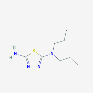 molecular formula C8H16N4S B3151376 N,N-二丙基-1,3,4-噻二唑-2,5-二胺 CAS No. 71125-54-7