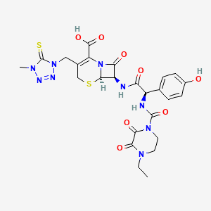 molecular formula C25H27N9O8S2 B3151379 5-脱硫酰-5-硫代头孢哌酮 CAS No. 711598-76-4