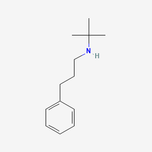 molecular formula C13H21N B3151397 N-(Tert-butyl)-3-phenyl-1-propanamine CAS No. 71193-45-8