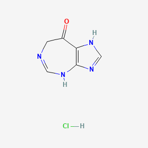 molecular formula C6H7ClN4O B3151422 4,7-dihydroimidazo[4,5-d][1,3]diazepin-8(1H)-one hydrochloride CAS No. 71222-44-1